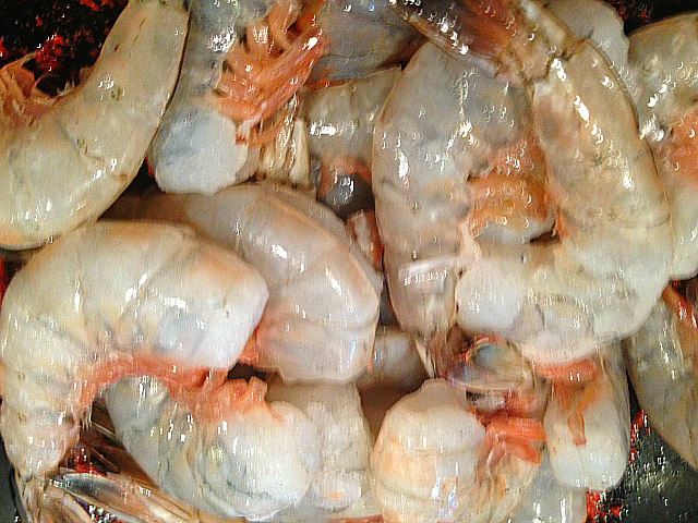 Shrimp with achiote - shrimp