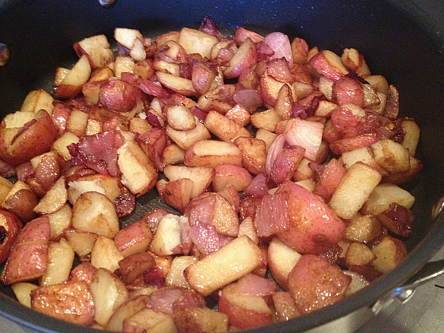 Mark's Potatoes - Back in the pan
