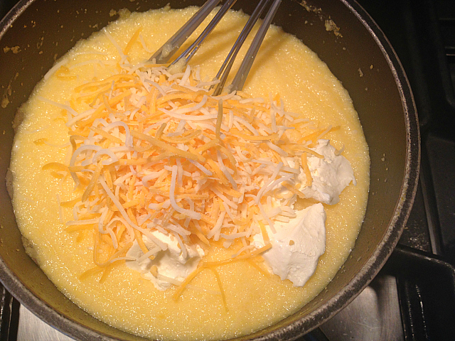 Polenta - both cheeses