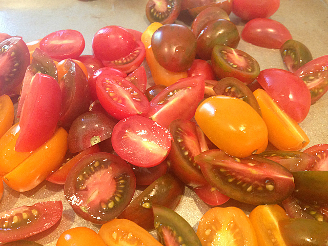 Roasted Tomatoes - sliced
