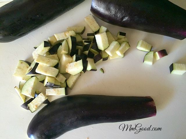 Cut Eggplant